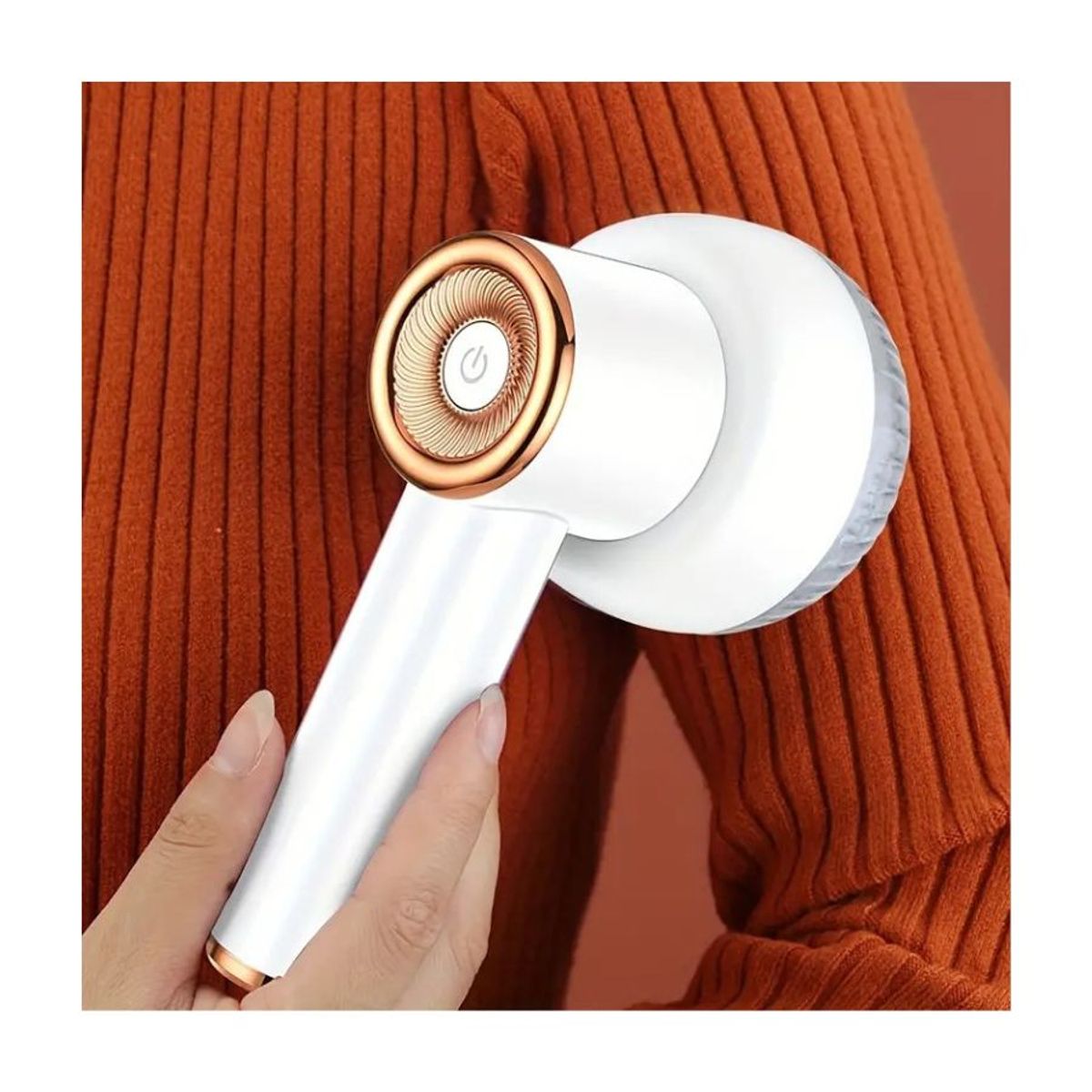 GENERICO - Quita Pelusas Recargable Usb Removedor Ropa Tela Portátil Color Blanco