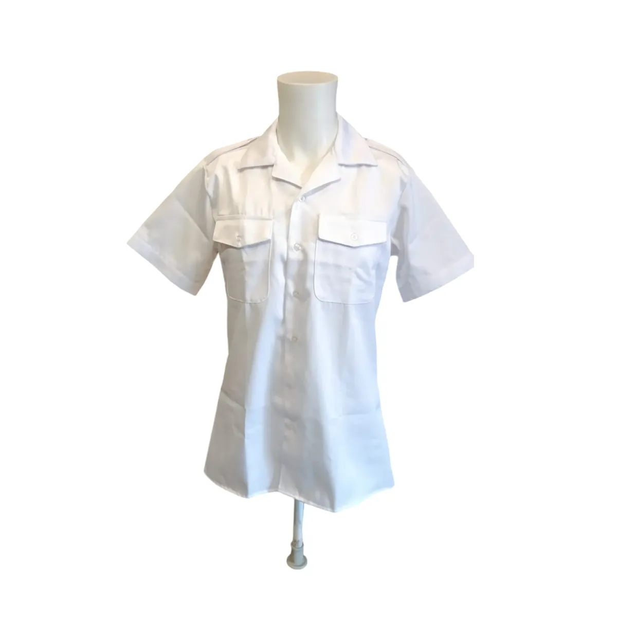 BASMAR - CAMISA BLANCA MANGA CORTA