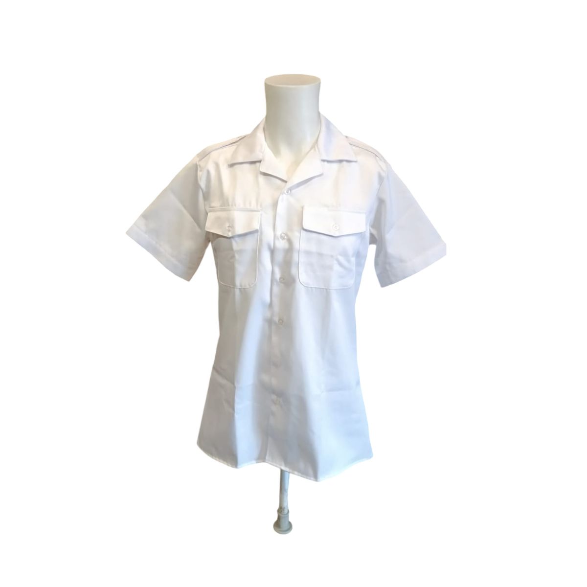 BASMAR - CAMISA BLANCA MANGA CORTA