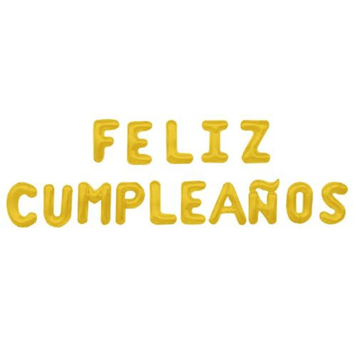 GENERICO - Globo Diseño Feliz Cumpleaños Latex Color Amarillo