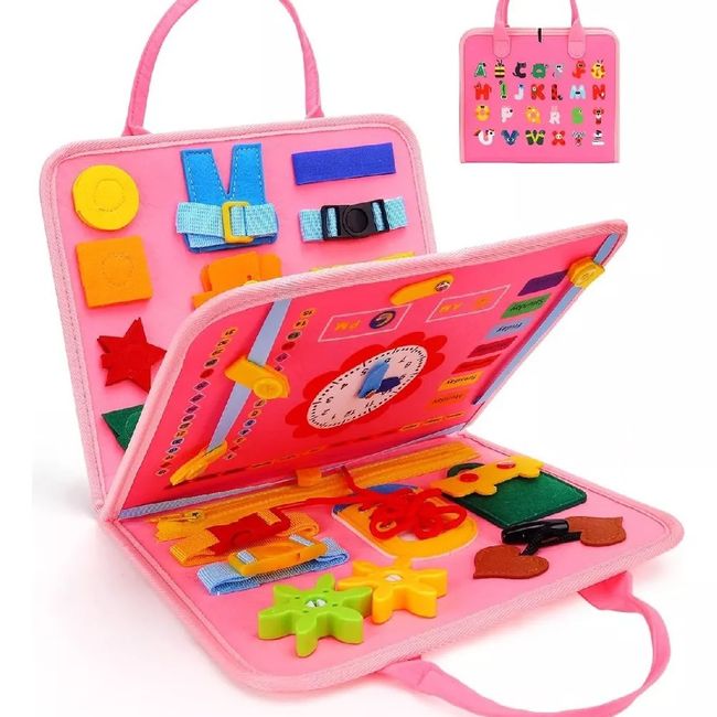 GENERICO - Libro Sensorial Y Didáctico Desarrollo Habilidades De Tela