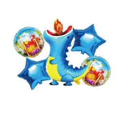GENERICO - Globos Diseño Dinosaurios Estrella Color Azul