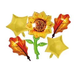 GENERICO - Globos Latex Diseño Girasol Estrella Color Amarillo