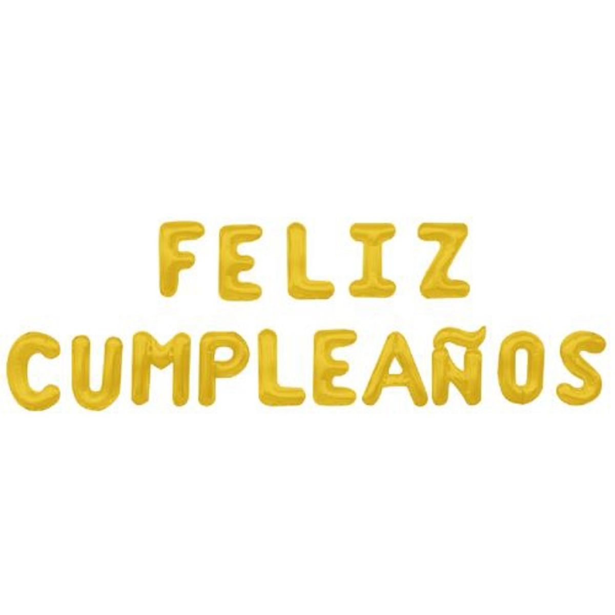 GENERICO - Globos Letras Feliz Cumpleaños Latex 15 Unidades