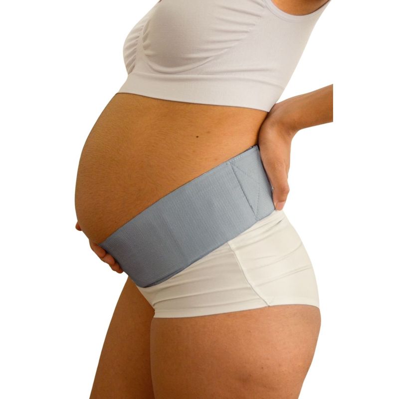 MITIMA - Soporte Abdominal Embarazada Gris Faja prenatal