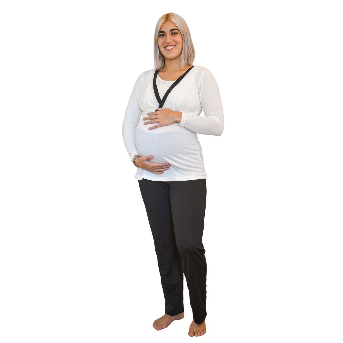 MITIMA - Pijama Embarazo y Lactancia Duo Beige