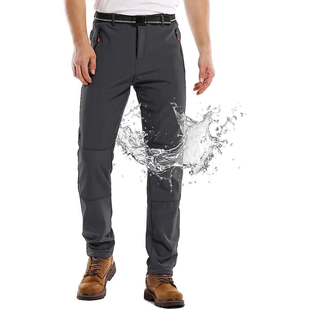 BLUE MOUNTAIN - Pantalon Softshell De Hombre Termico Impermeable Para Nieve