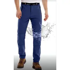 BLUE MOUNTAIN - Pantalon Softshell De Hombre Termico Impermeable Para Nieve