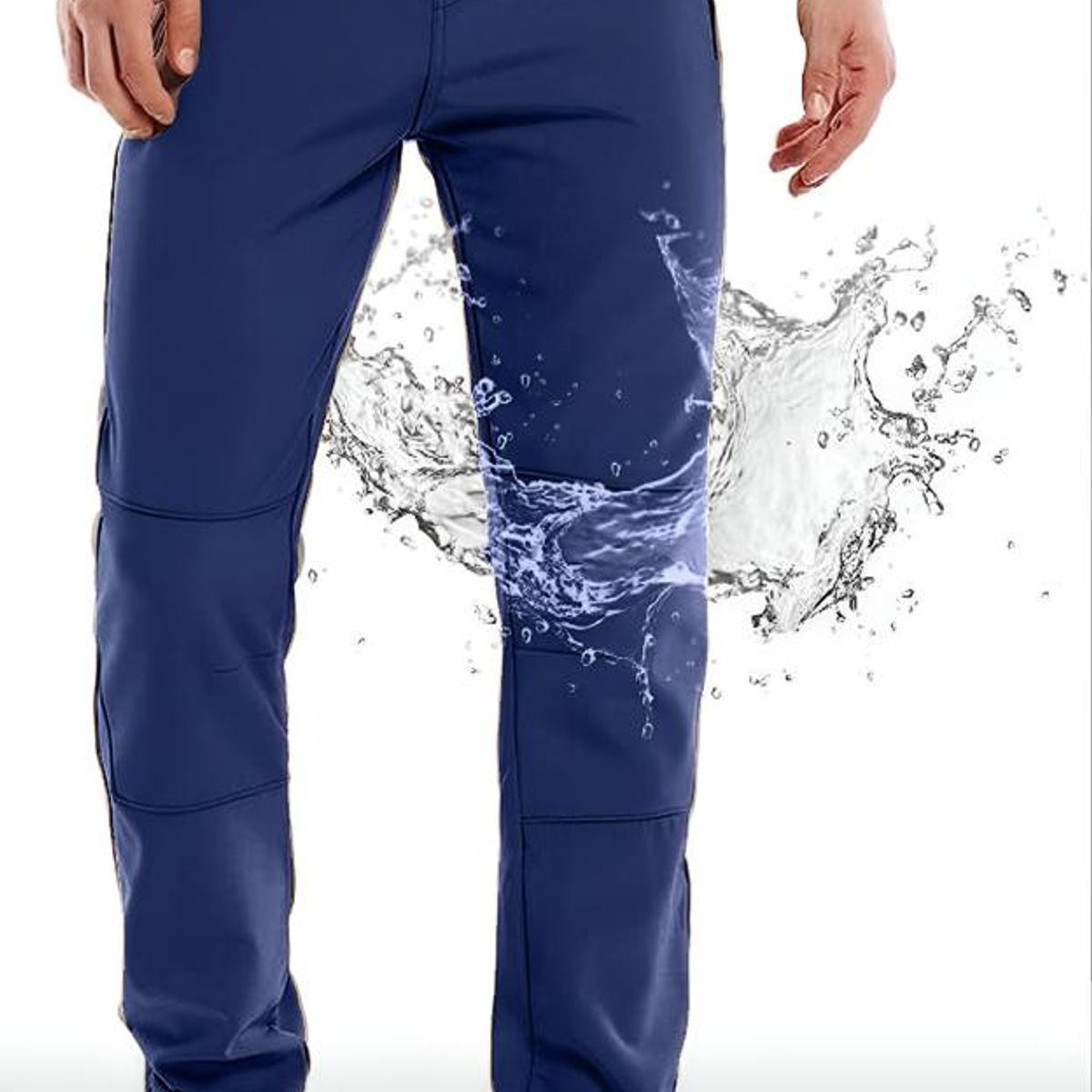 BLUE MOUNTAIN - Pantalon Softshell De Hombre Termico Impermeable Para Nieve