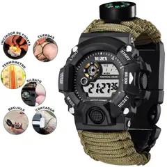 GENERICO - Reloj de Supervivencia Paracord 6 en 1