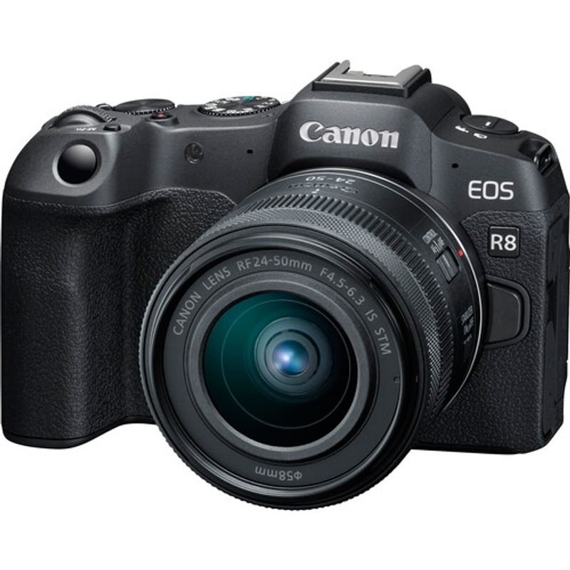 CANON - Canon EOS R8 Cámara sin espejo con lente RF 24-50 mm f45-63 IS STM