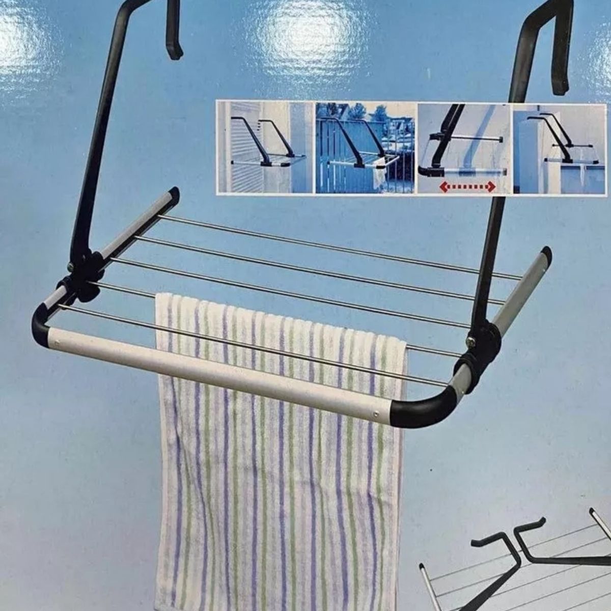 GENERICO - Tendedero Colgante De Ropa De Acero Inoxidable Plegable