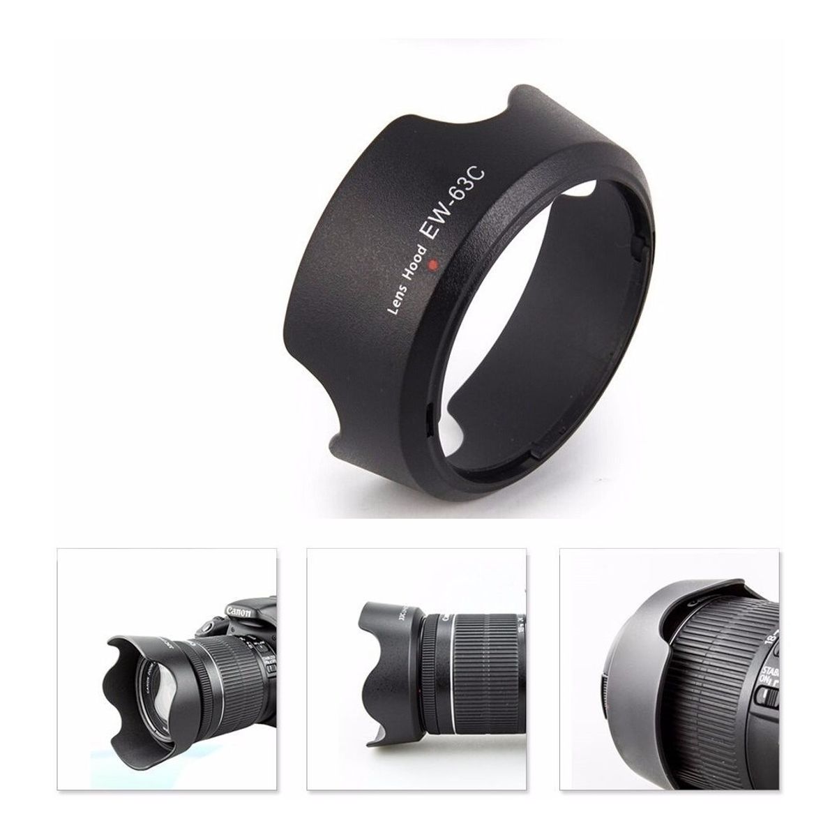 GENERICO - Parasol Alternativo Ew-63c Lente Canon 18-55mm F35-56 Is