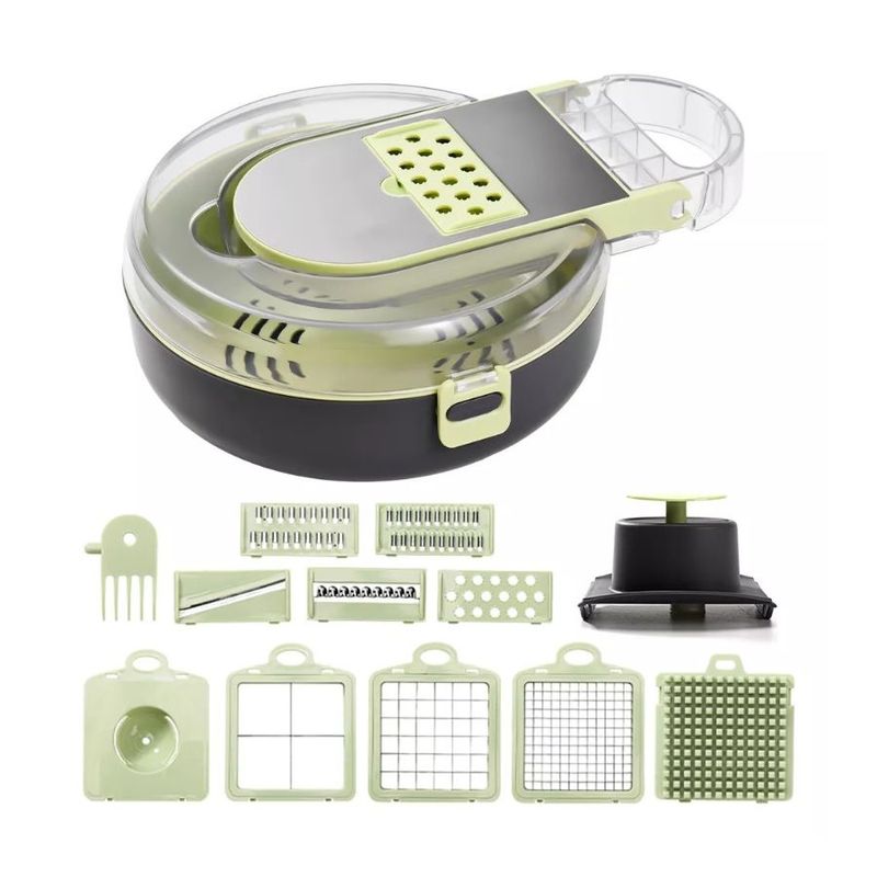 GENERICO - Cortador De Verduras Multifuncional De Mano 9 En 1 Manual