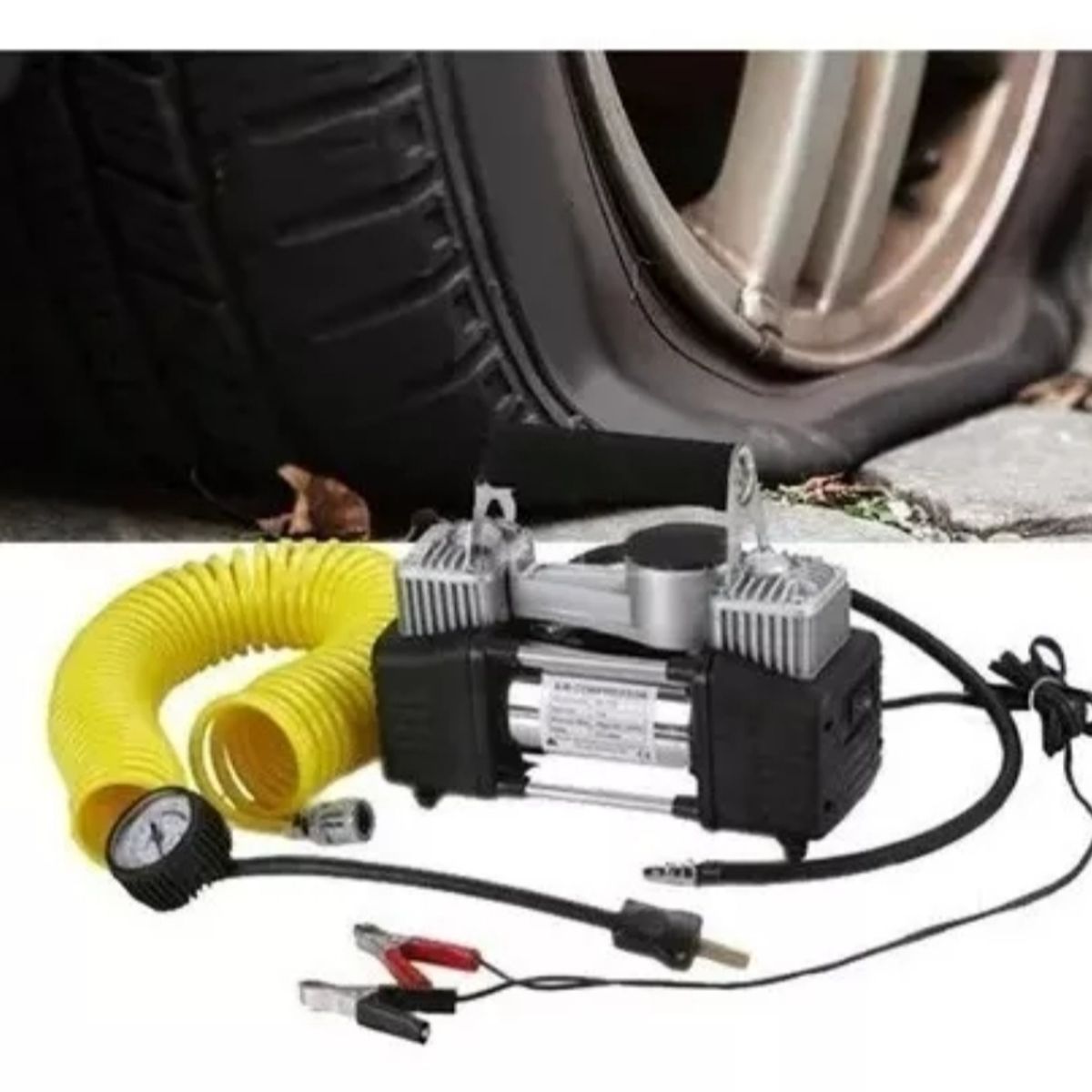 GENERICO - Compresor De Aire 2 Cilindros