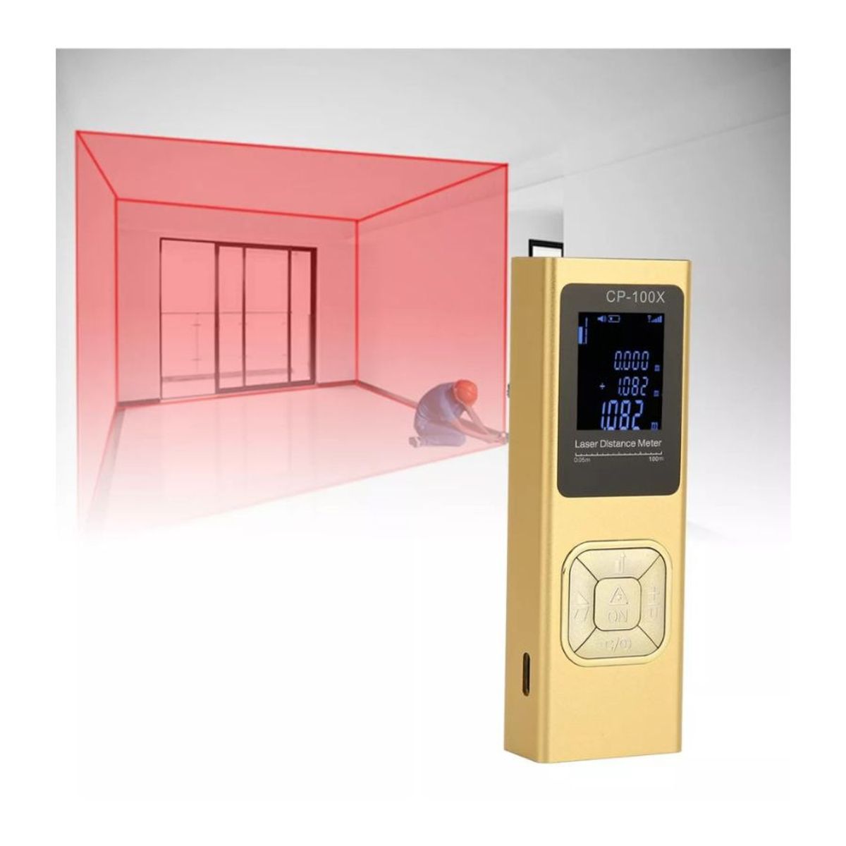 GENERICO - Mini Cinta Métrica Laser Medidor De Distancia Digital Lcd