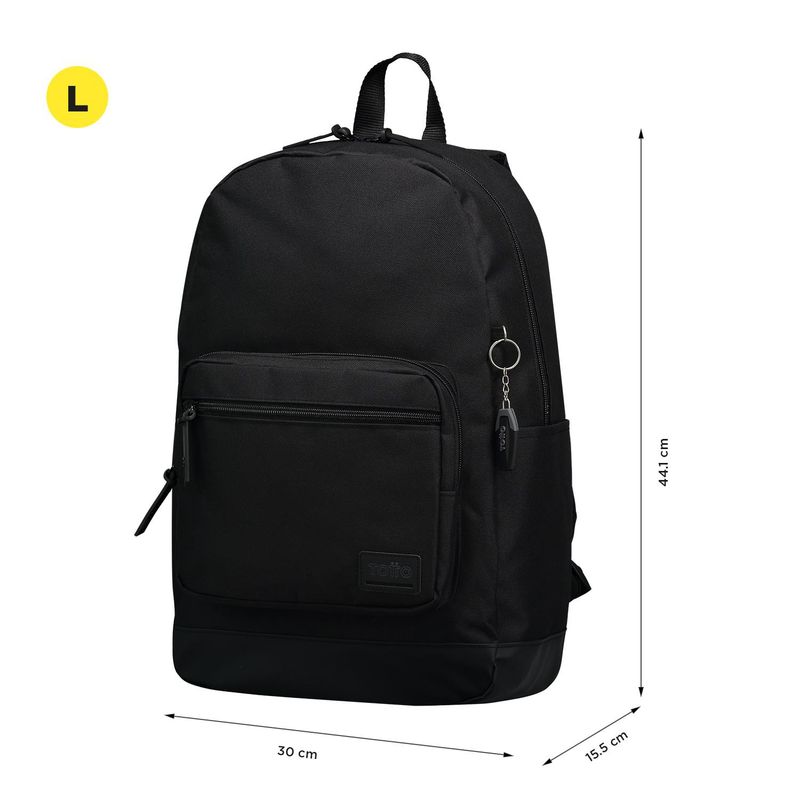 TOTTO - Totto Tocax Mochila de Viaje Ergonimica Porta Notebook Negra