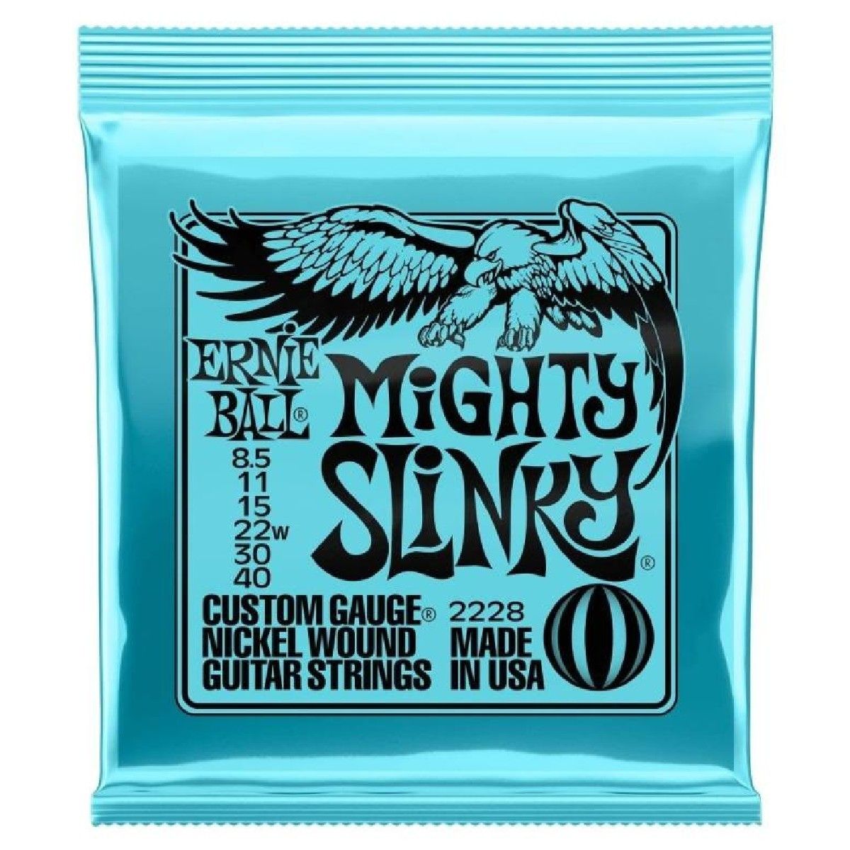 ERNIE BALL - Set 6 Cuerdas para Guitarra Electrica Mighty Slinky 2228