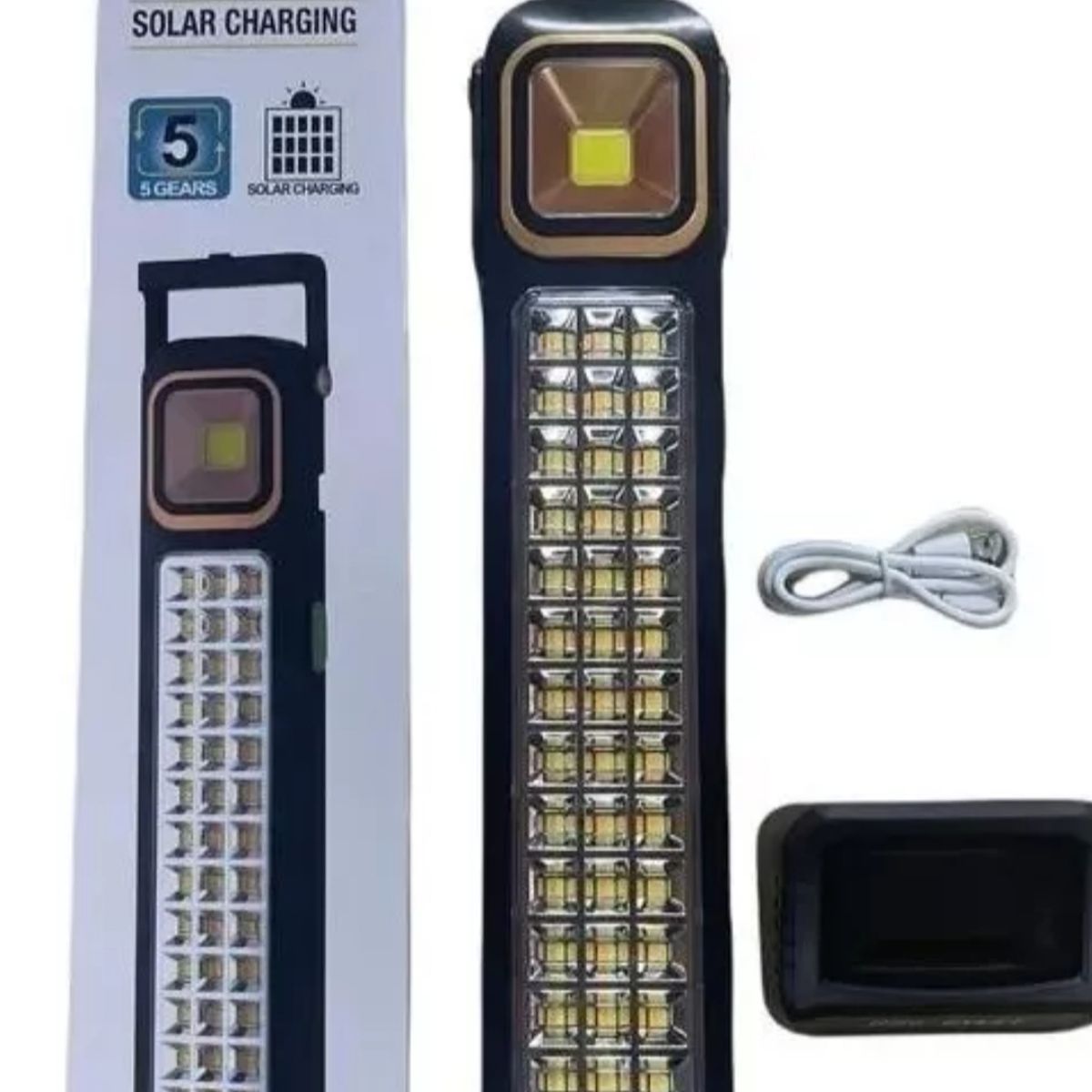 GENERICO - ampara Luz Emergencia Recargable 48 Led Solar Foco Usb