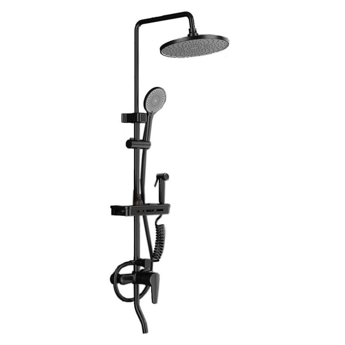 GENERICO - Ducha Grifo Columna Llave Monomando 4 Funciones Moderna