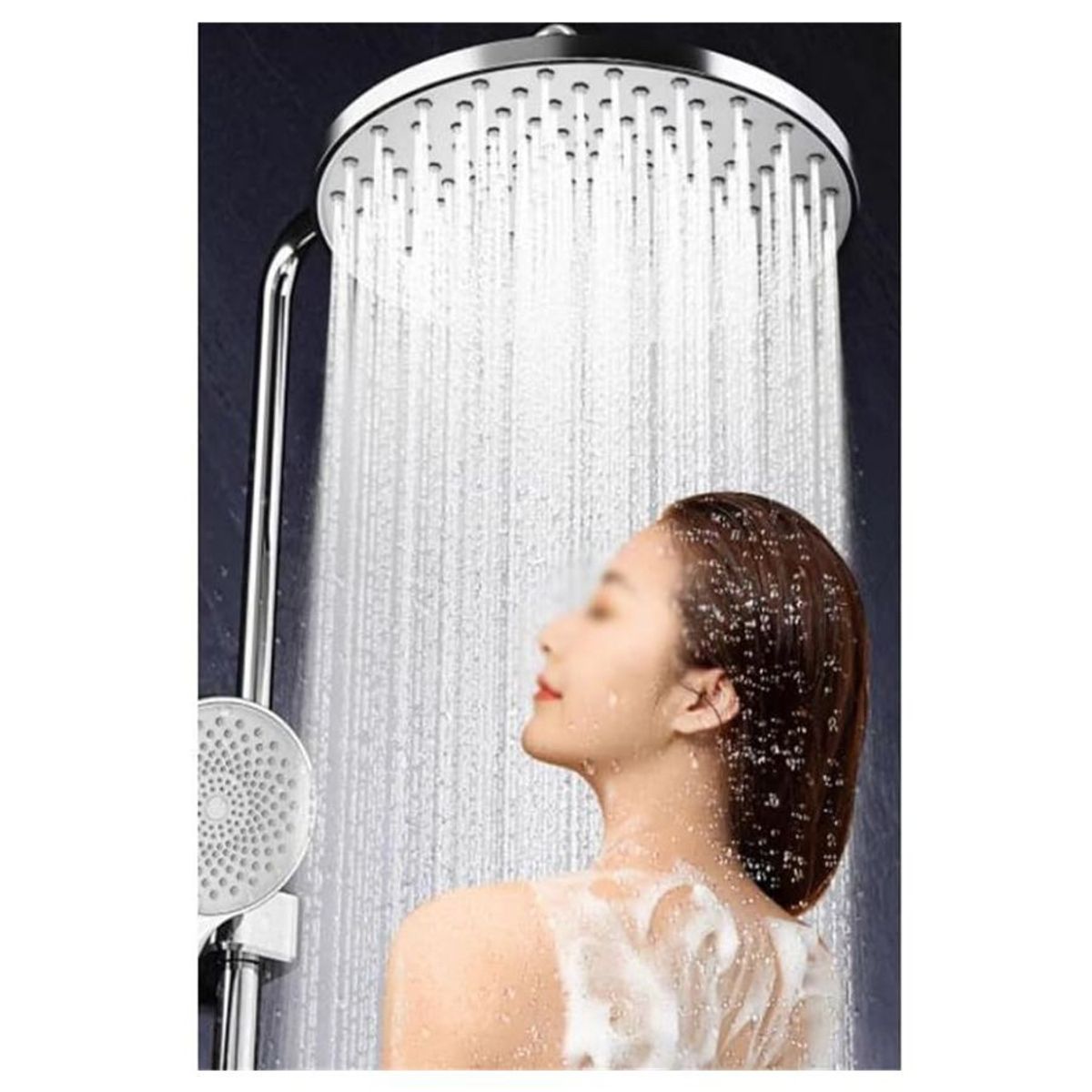 GENERICO - Ducha Grifo Columna Llave Monomando 4 Funciones Moderna