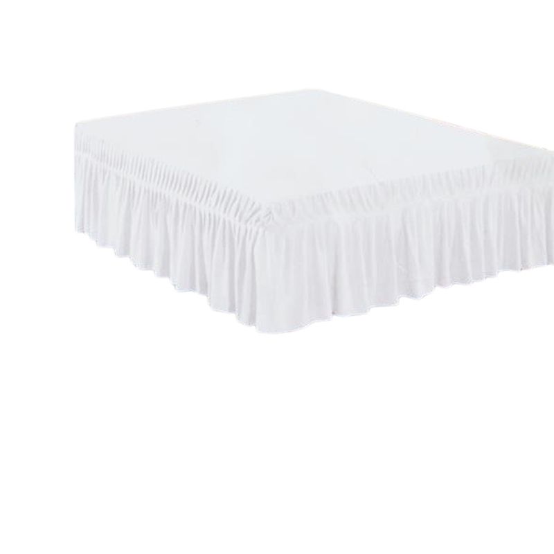 GENERICO - Faldón para cama 2,5 Plazas - Falda de cama Blanco