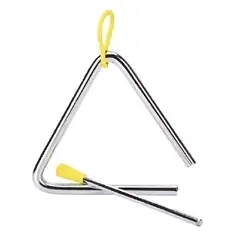 HONDO - Triangulo instrumento musical 5 Pulgadas De Metal