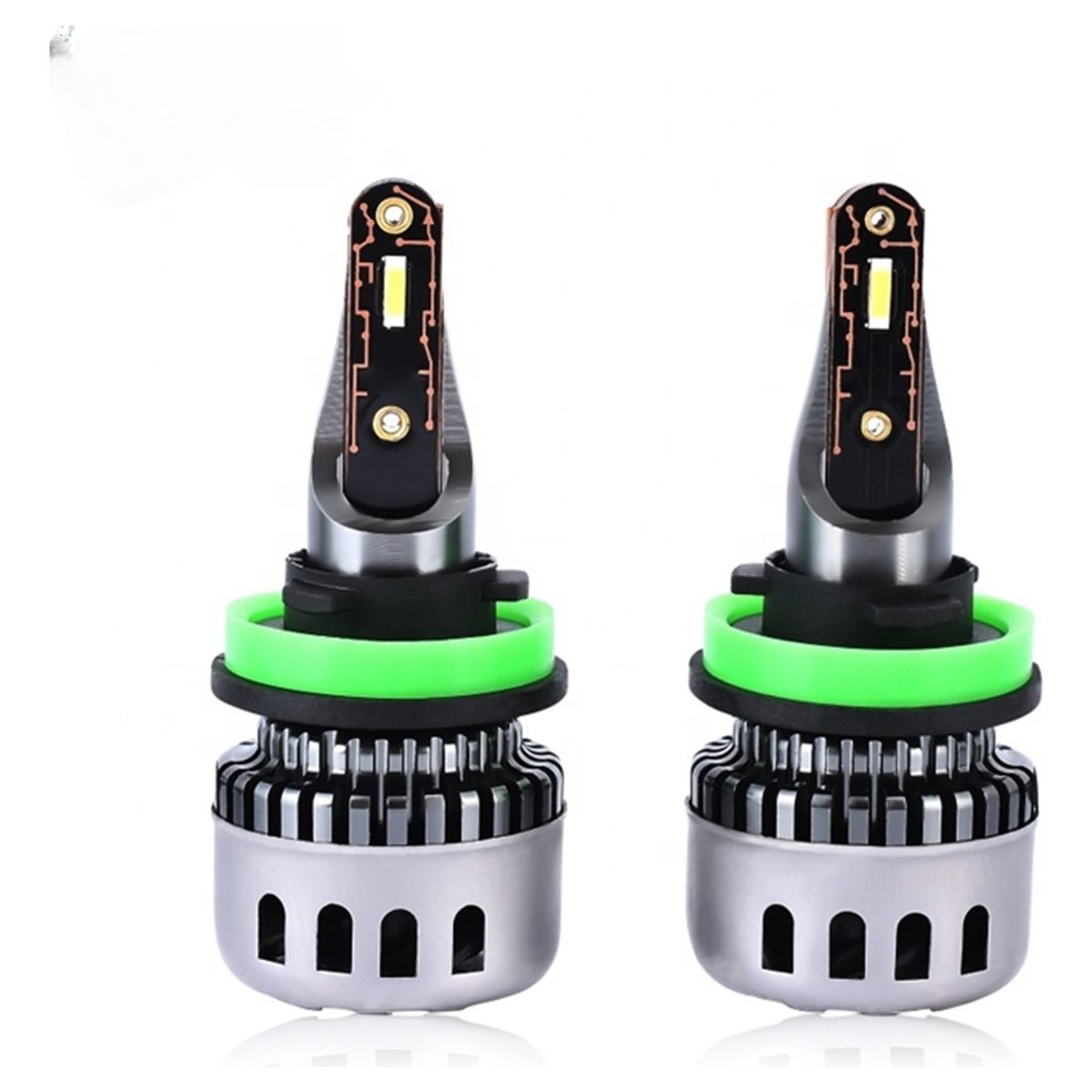 GENERICO - X2 Ampolleta Mini Turbo Led T10 Potente 12000lm H11h8 Auto