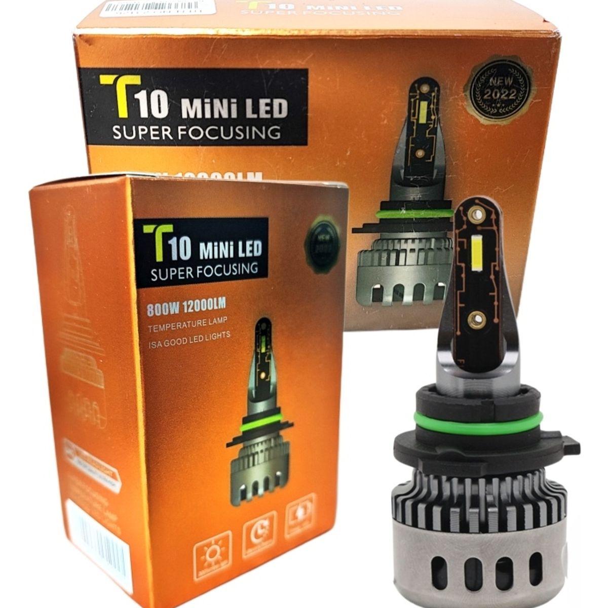 GENERICO - X2 Ampolleta Mini Turbo Led T10 Potente 12000lm 9005hb3