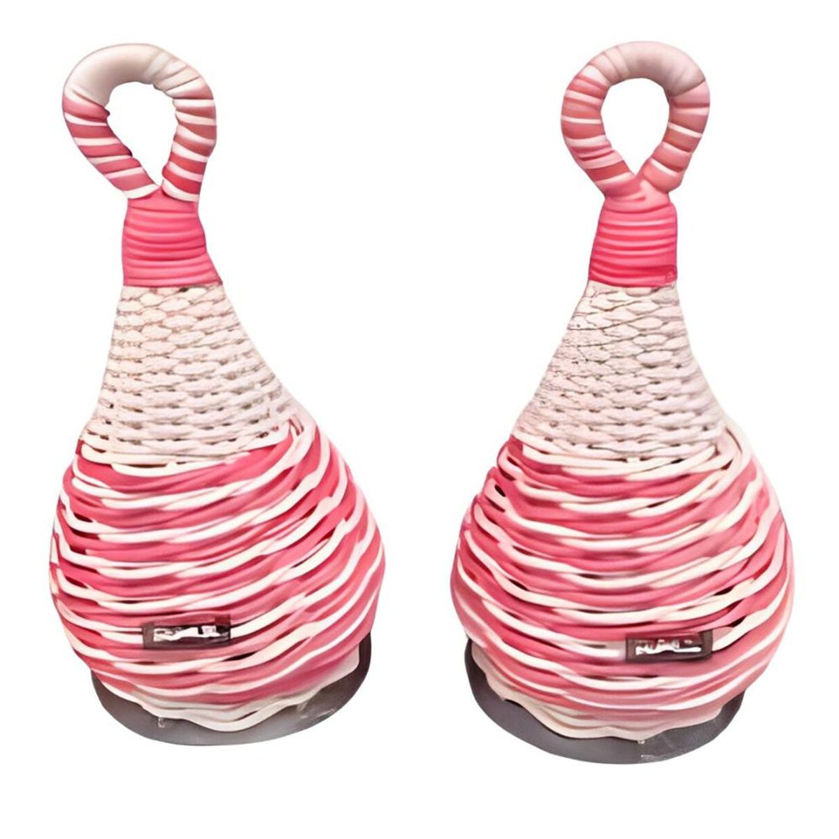 RMX - Par De Maracas Ecológicas Forradas En Mimbre 18 Cm