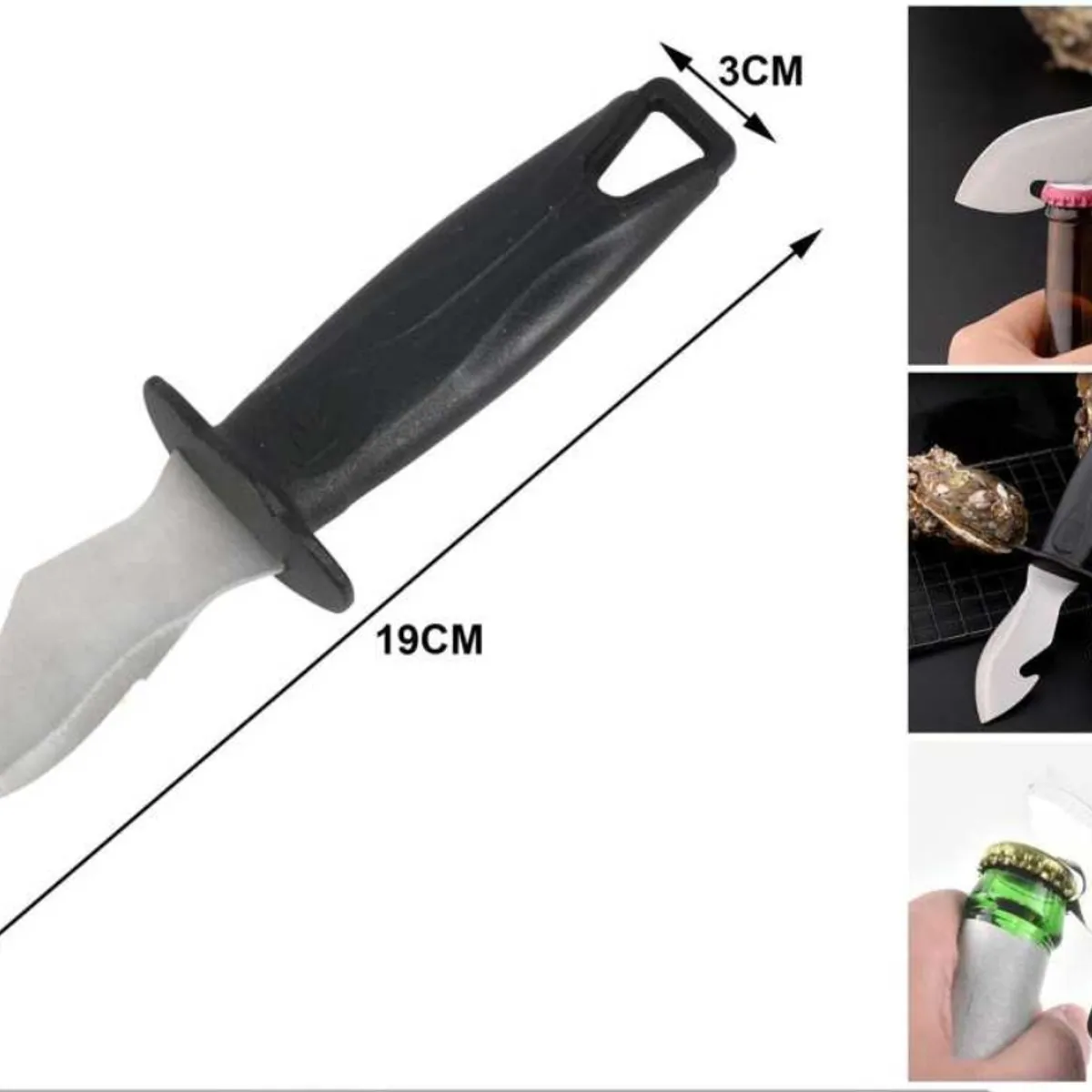 OEM - Cuchillo Multifuncional Navaja Abre Latas