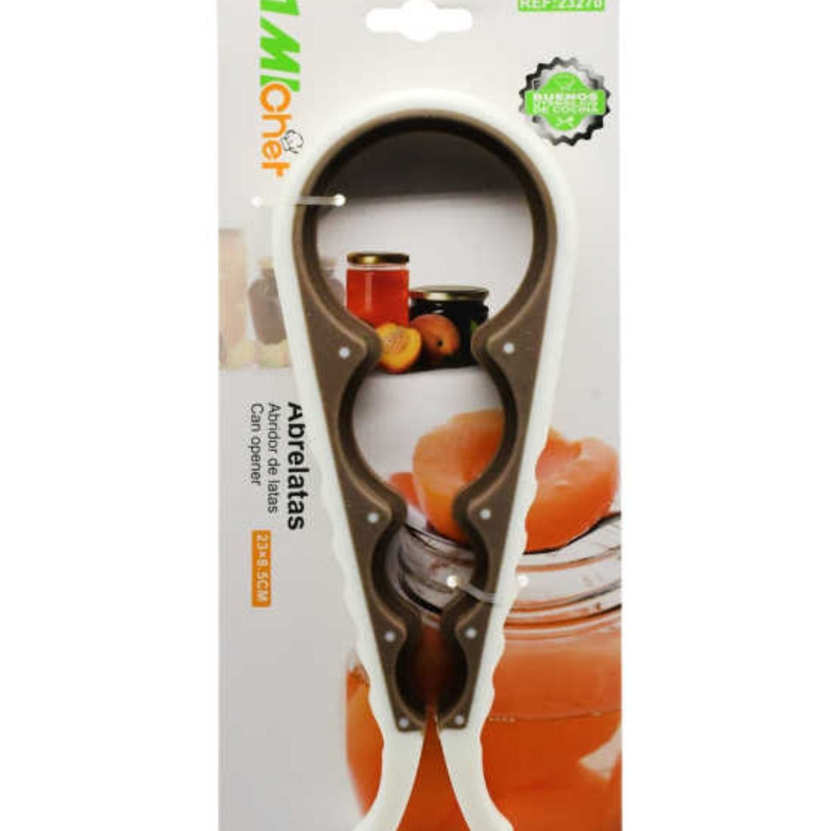 OEM - Abridor Destapador De Botellas Y Potes 4 Bocas 23cm