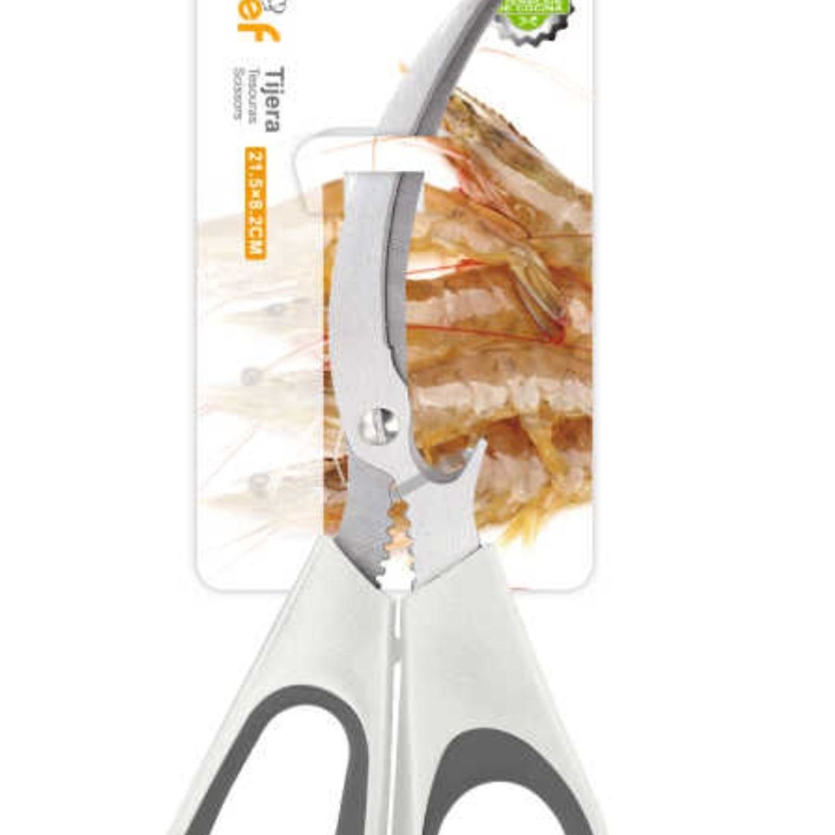 OEM - Tijeras De Cocina Multiusos Afiladas Pelador De Camarones Y Mariscos