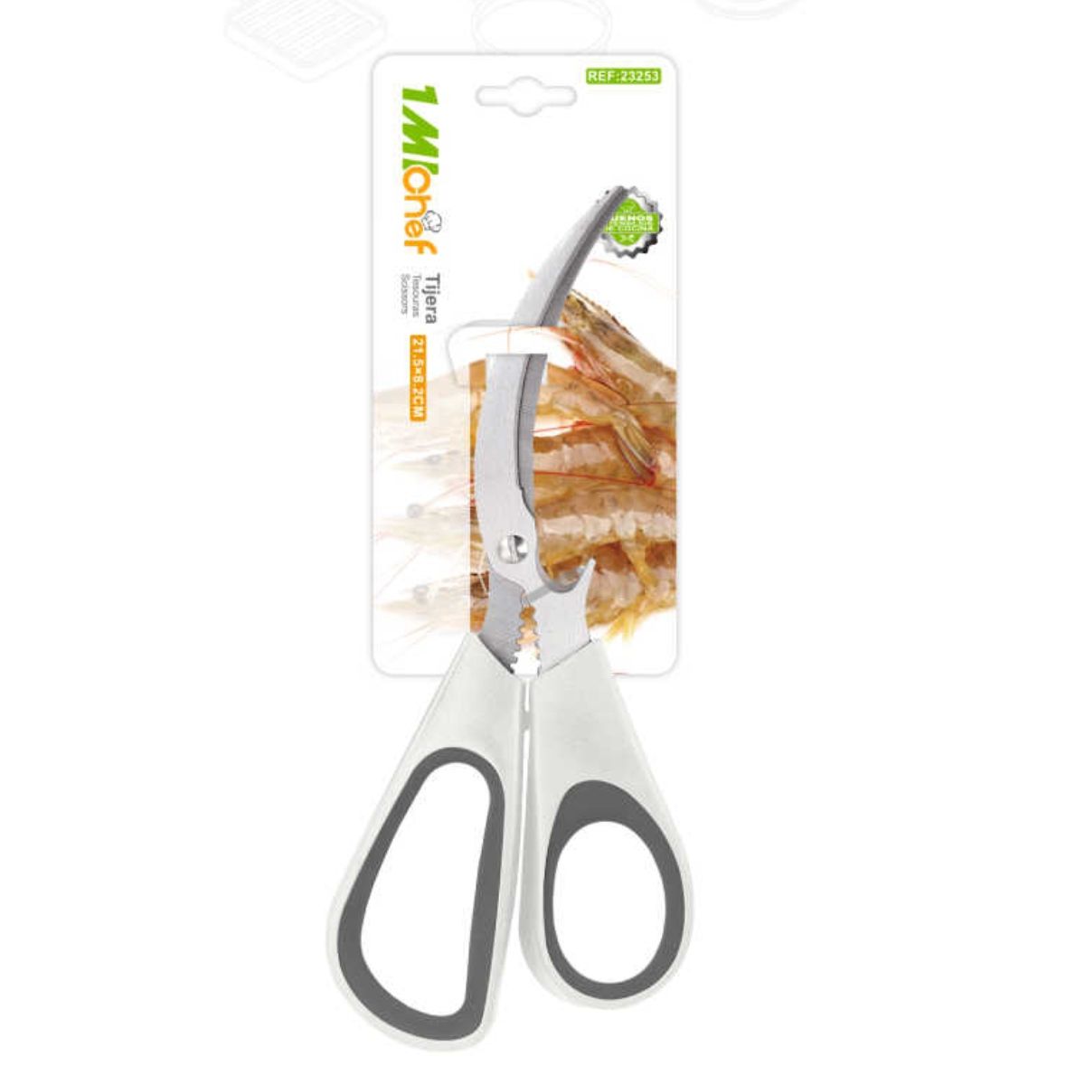 OEM - Tijeras De Cocina Multiusos Afiladas Pelador De Camarones Y Mariscos