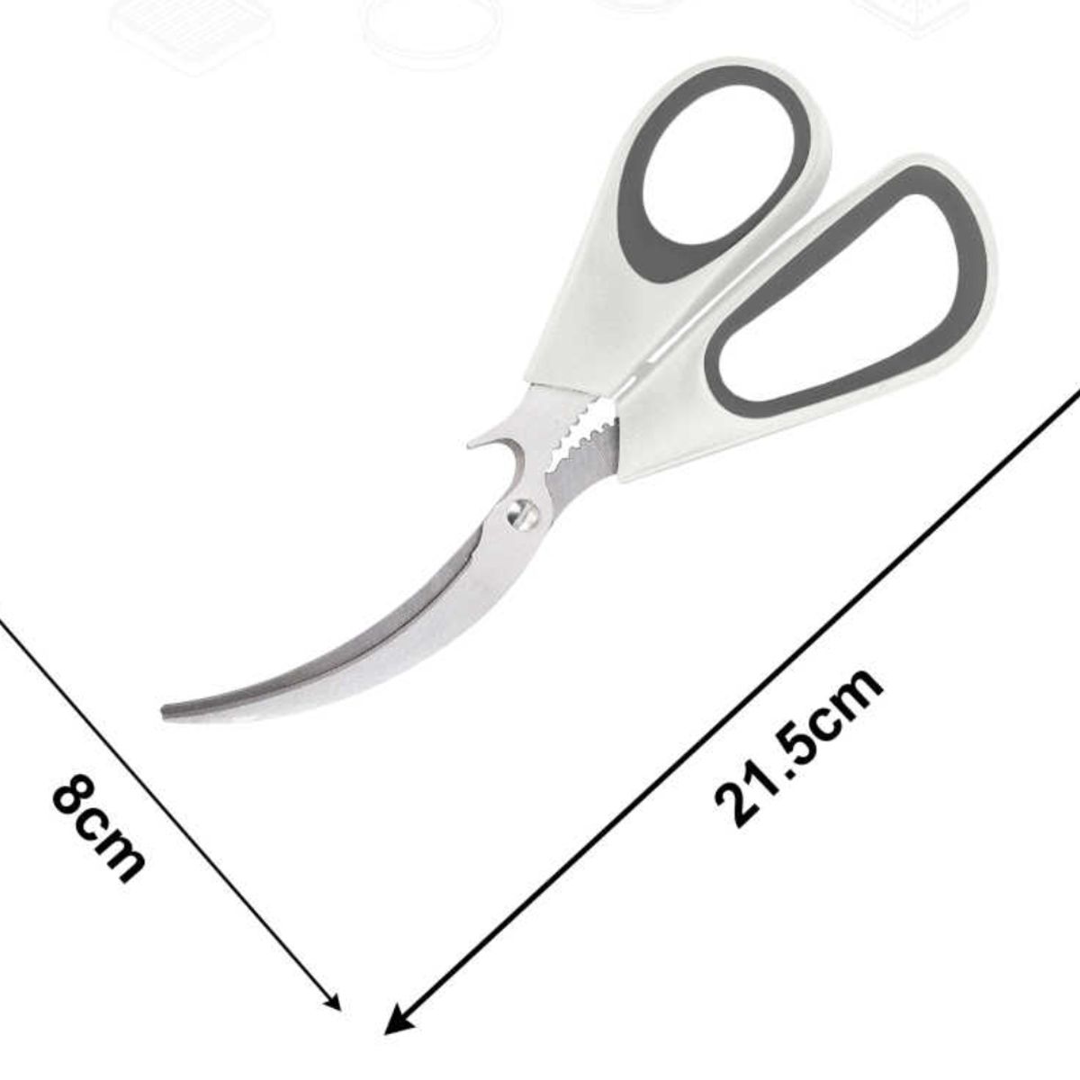 OEM - Tijeras De Cocina Multiusos Afiladas Pelador De Camarones Y Mariscos