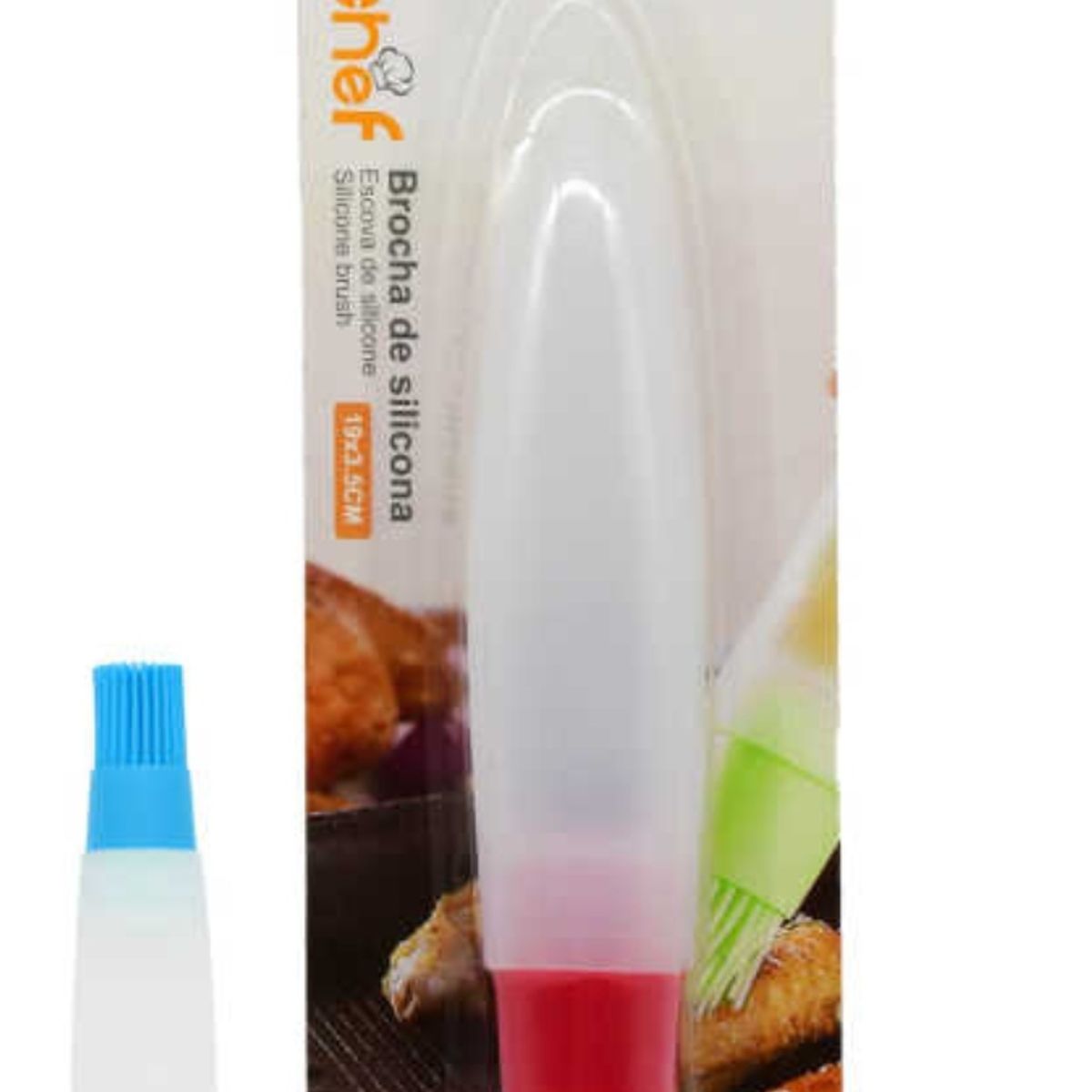 OEM - Cepillo Engrasador De Silicona Para Cocinar Con Depósito 19cm