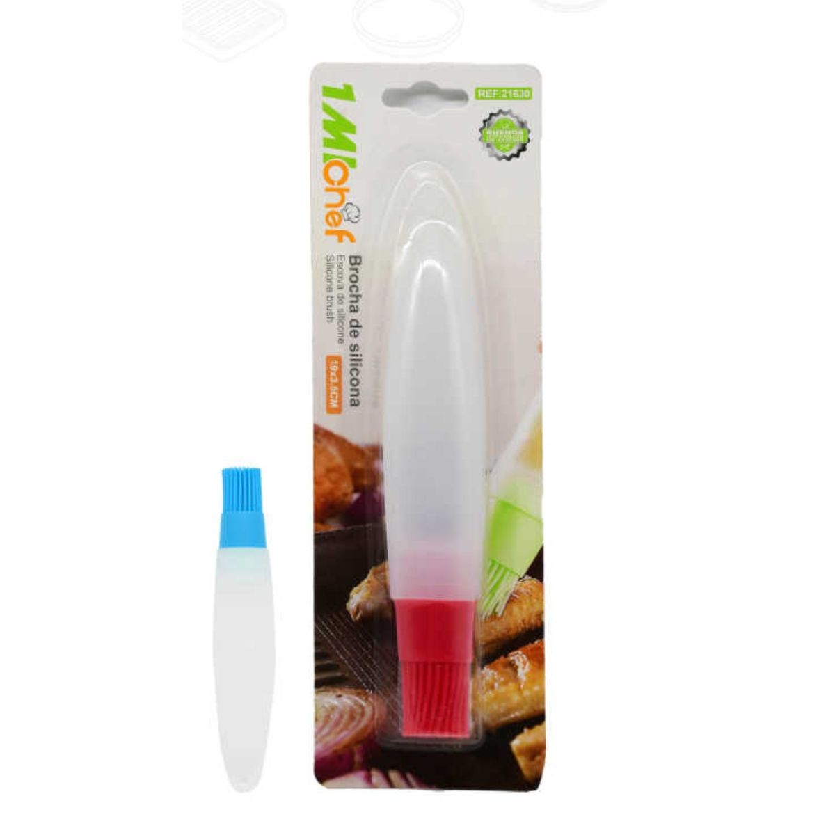 OEM - Cepillo Engrasador De Silicona Para Cocinar Con Depósito 19cm