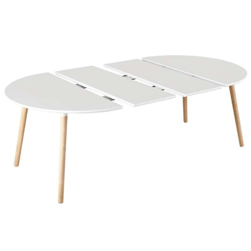 OH MI HOGAR - Mesa Extensible Blanco 100cm a 180cm