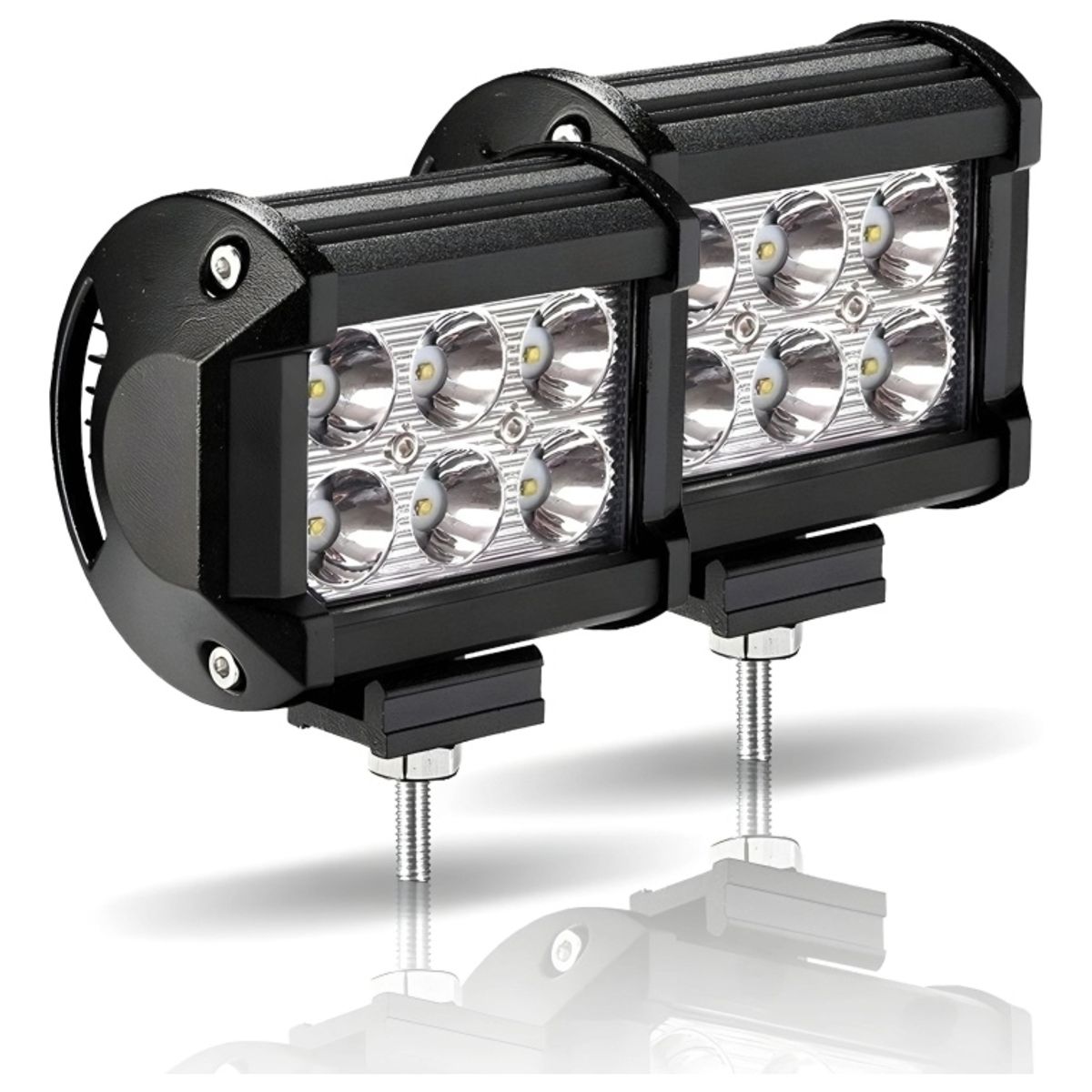 GENERICO - X2 Foco Led Neblinero 18w Antiniebla 6led 12v Auto Camioneta