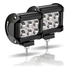 GENERICO - X2 Foco Led Neblinero 18w Antiniebla 6led 12v Auto Camioneta
