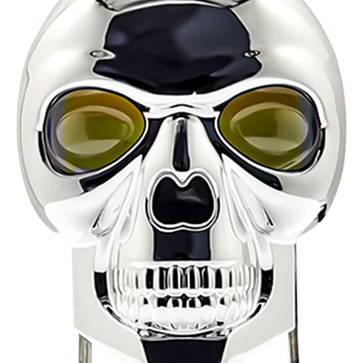 GENERICO - Foco Neblinero Bicolor Calavera Cromado Tipo Lupa Auto Moto