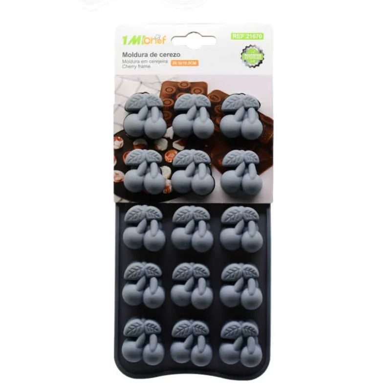 OEM - Set 2 Molde De Silicona Cerezo 15 Cavidades