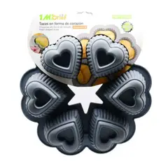 OEM - Molde De Silicona 6 Cupcakes Corazón