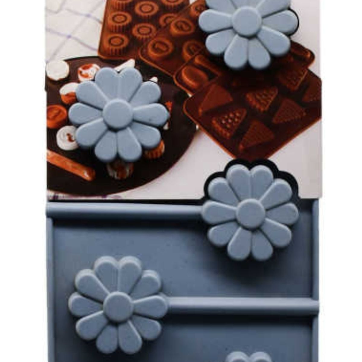 OEM - Set 2 Molde De Silicona Girasol 5 Cavidades