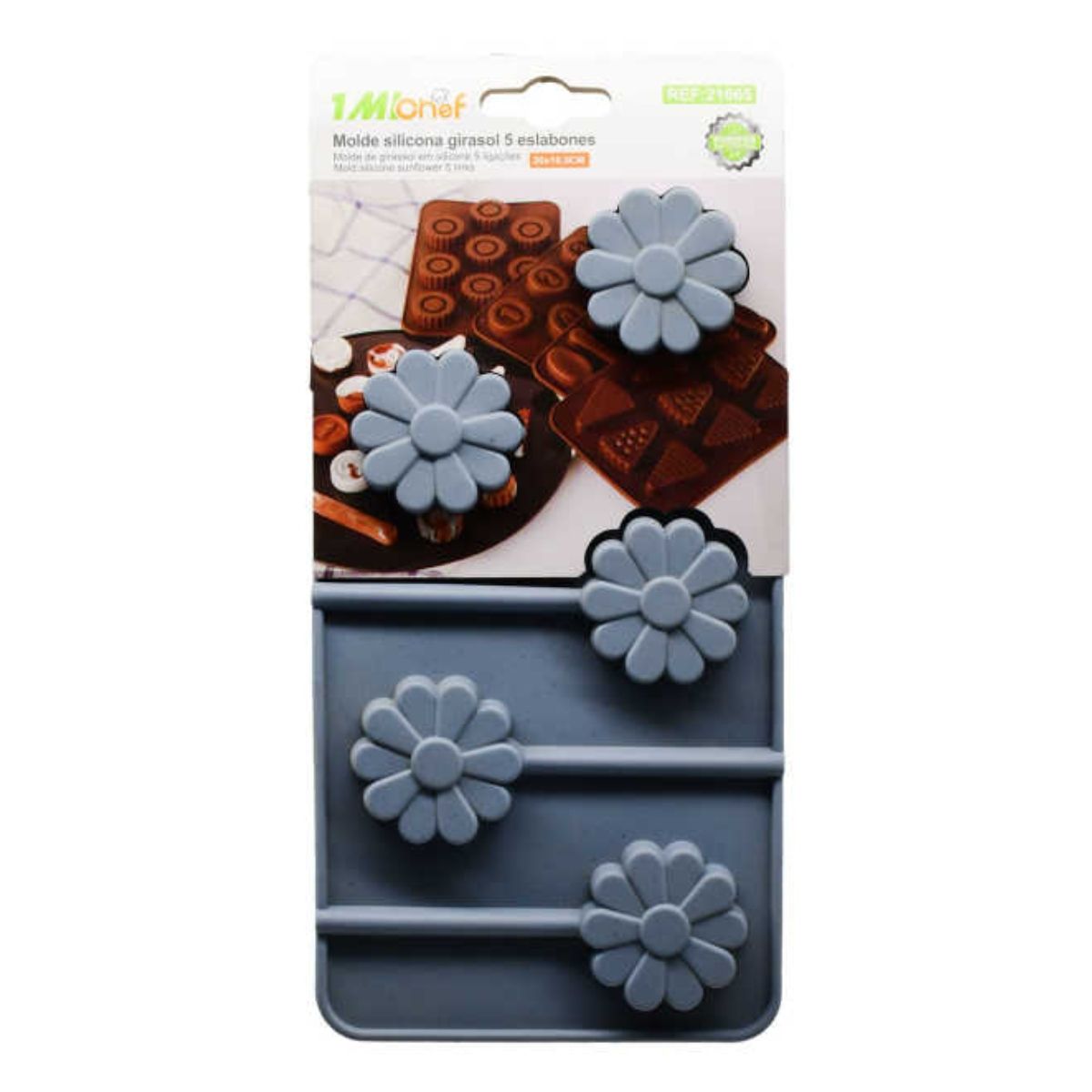 OEM - Set 2 Molde De Silicona Girasol 5 Cavidades