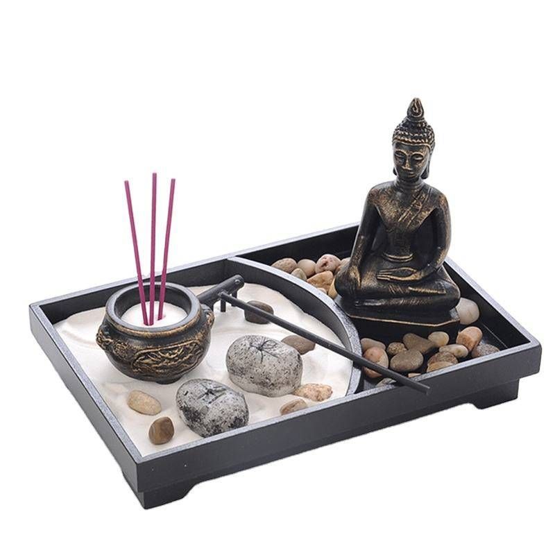 GENERICO - Jardín Zen Budista Japonés Decorativo de Escritorio