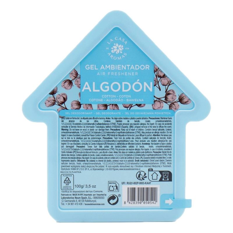 GENERICO - Ambientador Gel Algodón - La Casa de los Aromas