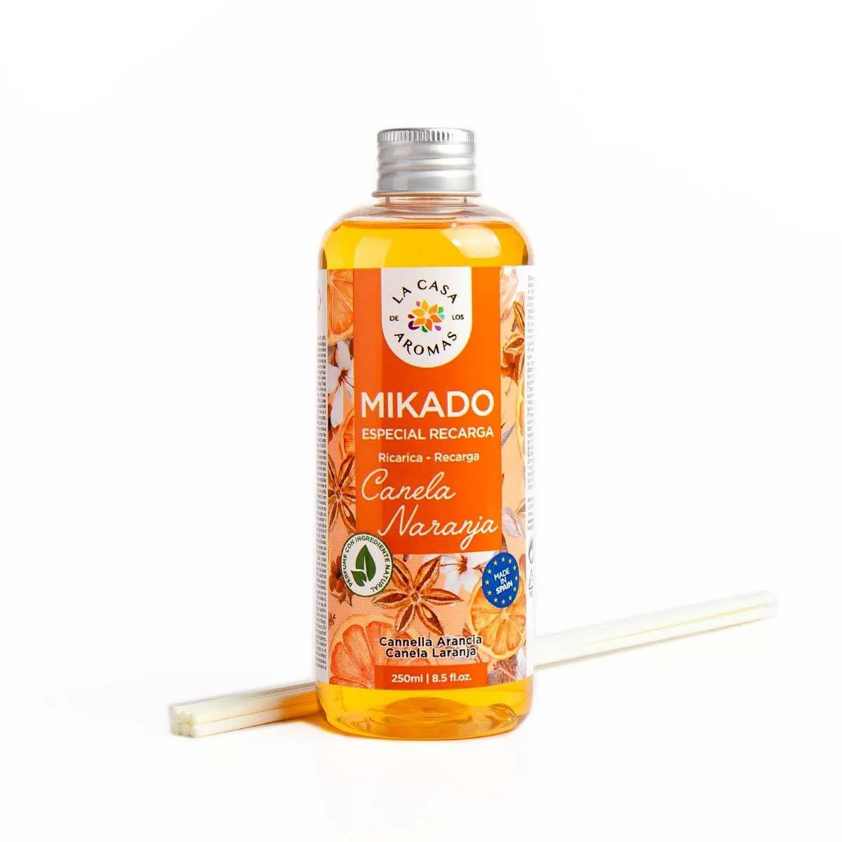 GENERICO - Mikado Canela Naranja 250ml - La Casa de los Aromas