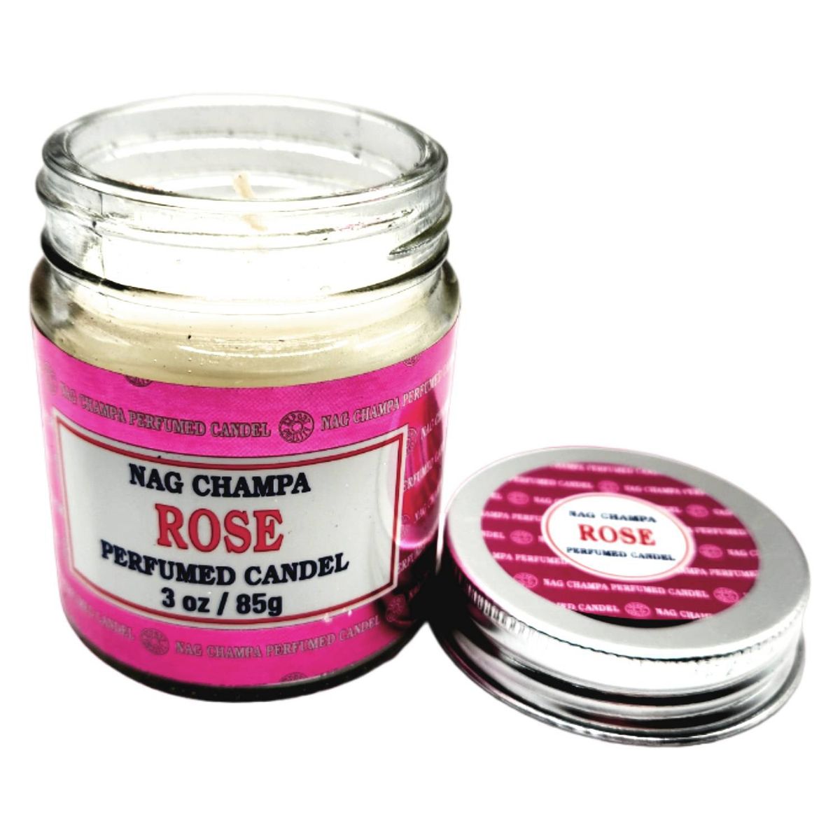 GENERICO - Vela Aromática Rosa 24hrs - Nag Champa