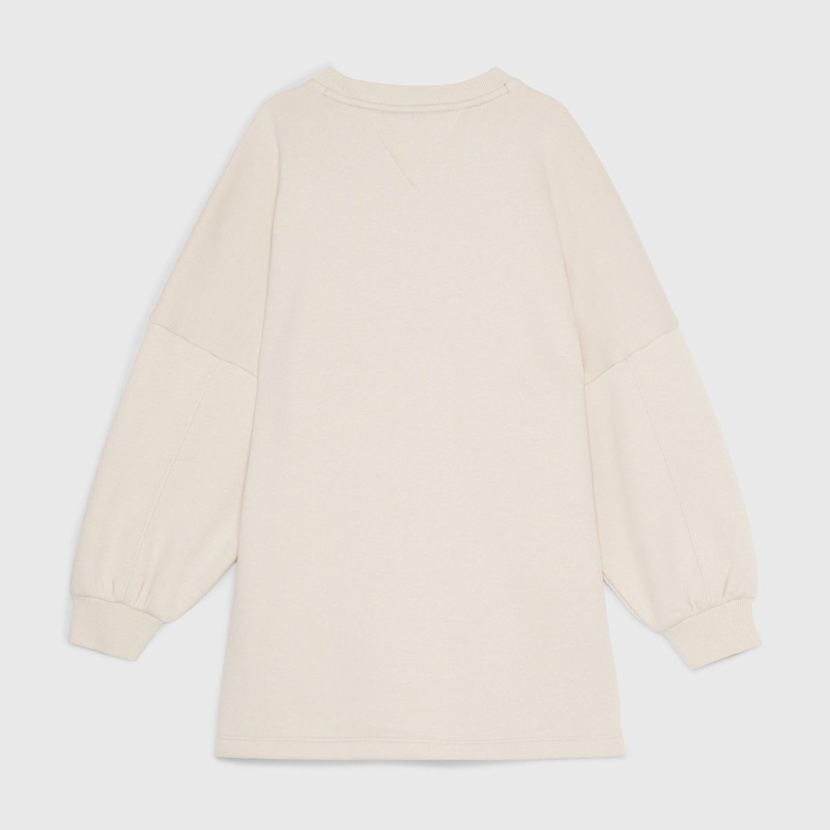 TOMMY HILFIGER - Vestido Relaxed Logo Varsity Beige Tommy Hilfiger